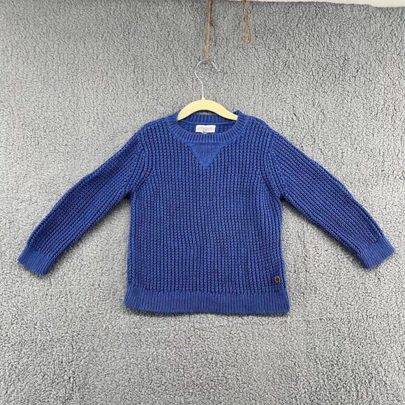 Milkshake Girls Periwinkle Blue Sweater with Shoulder patches - Picture 2 of 14